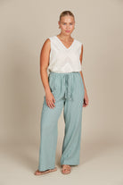 Fleur Pant - Seafoam - Isle of Mine Clothing - Pant Wide