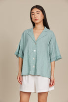 Fleur Shirt - Seafoam - Isle of Mine Clothing - Shirt S/S