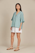 Fleur Shirt - Seafoam - Isle of Mine Clothing - Shirt S/S