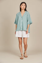 Fleur Shirt - Seafoam - Isle of Mine Clothing - Shirt S/S