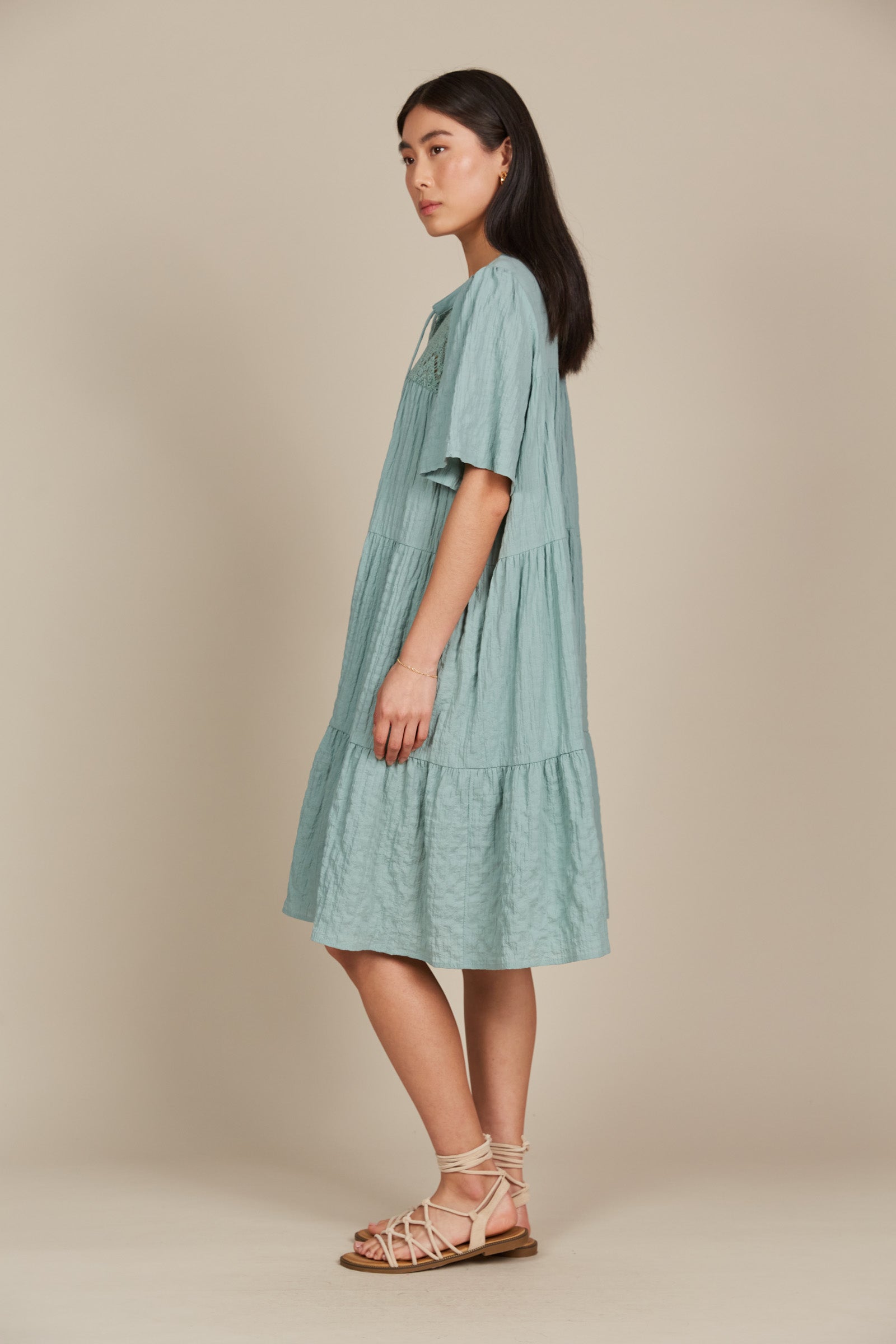 Fleur Dress - Seafoam - Isle of Mine Clothing - Dress Maxi