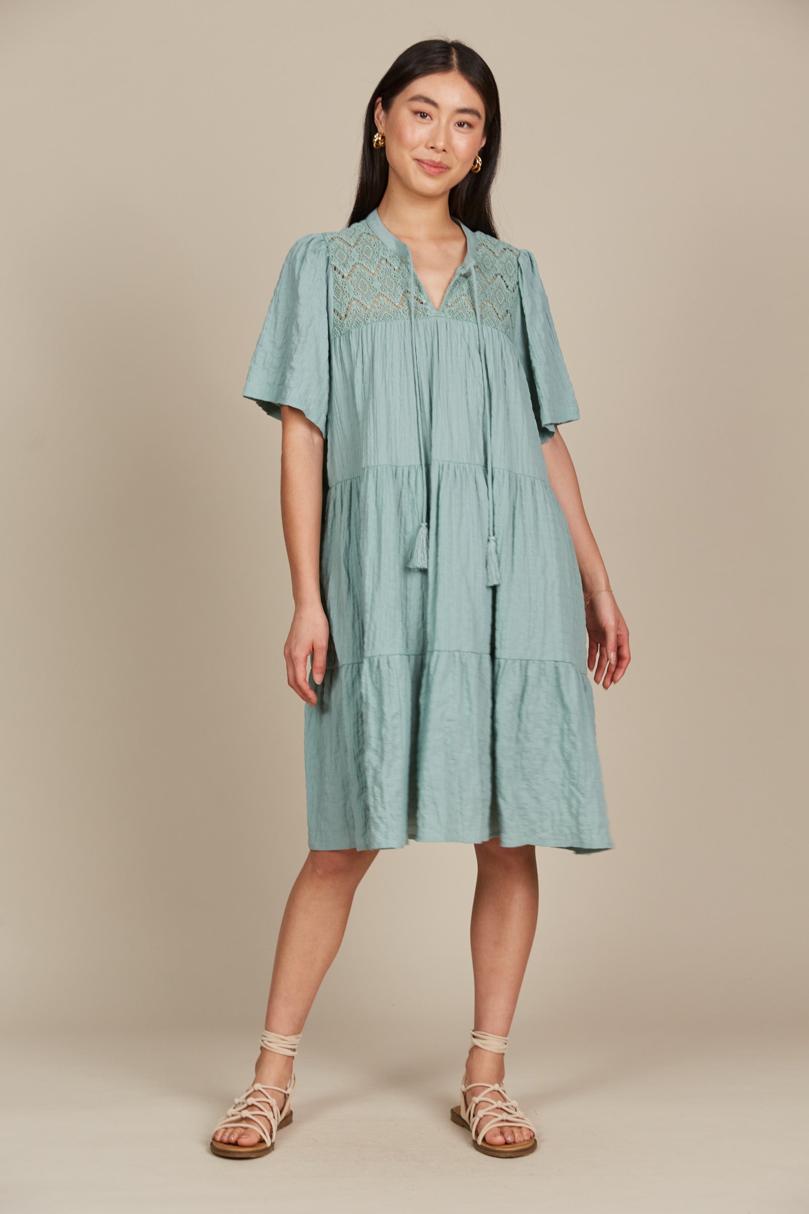 Fleur Dress - Seafoam - Isle of Mine Clothing - Dress Maxi