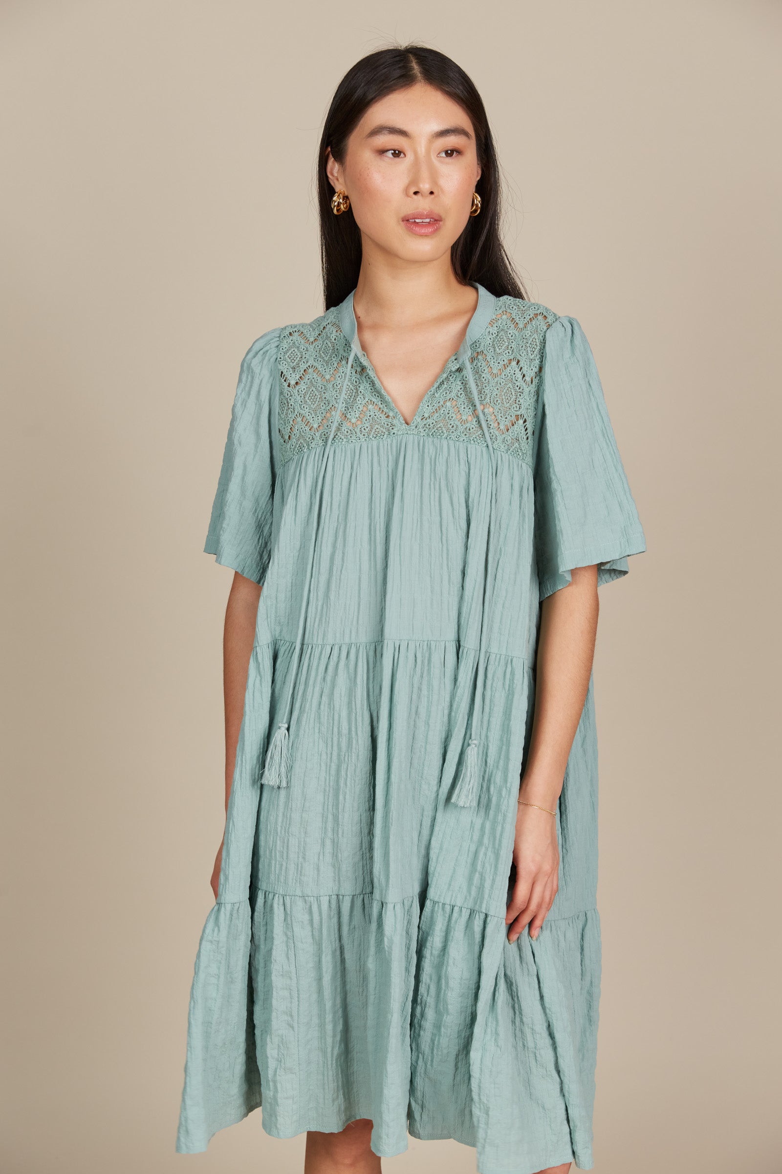 Fleur Dress - Seafoam - Isle of Mine Clothing - Dress Maxi