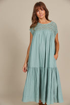 Fleur Relaxed Dress - Seafoam - Isle of Mine Clothing - Dress Maxi One Size