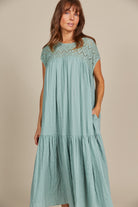 Fleur Relaxed Dress - Seafoam - Isle of Mine Clothing - Dress Maxi One Size