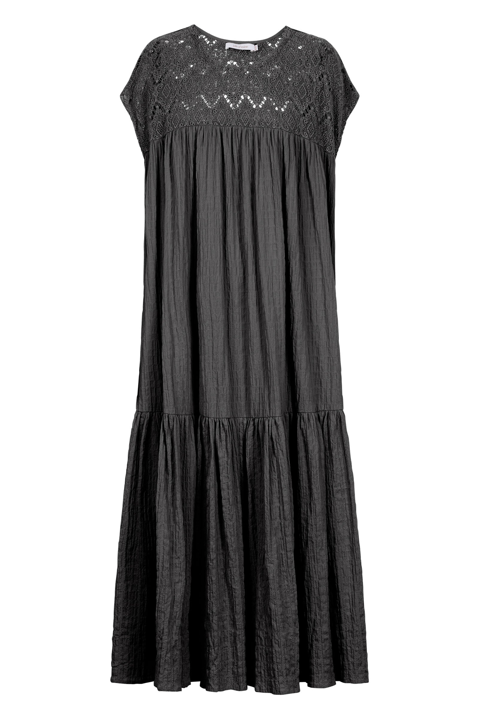 Fleur Relaxed Dress - Graphite - Isle of Mine Clothing - Dress Maxi One Size