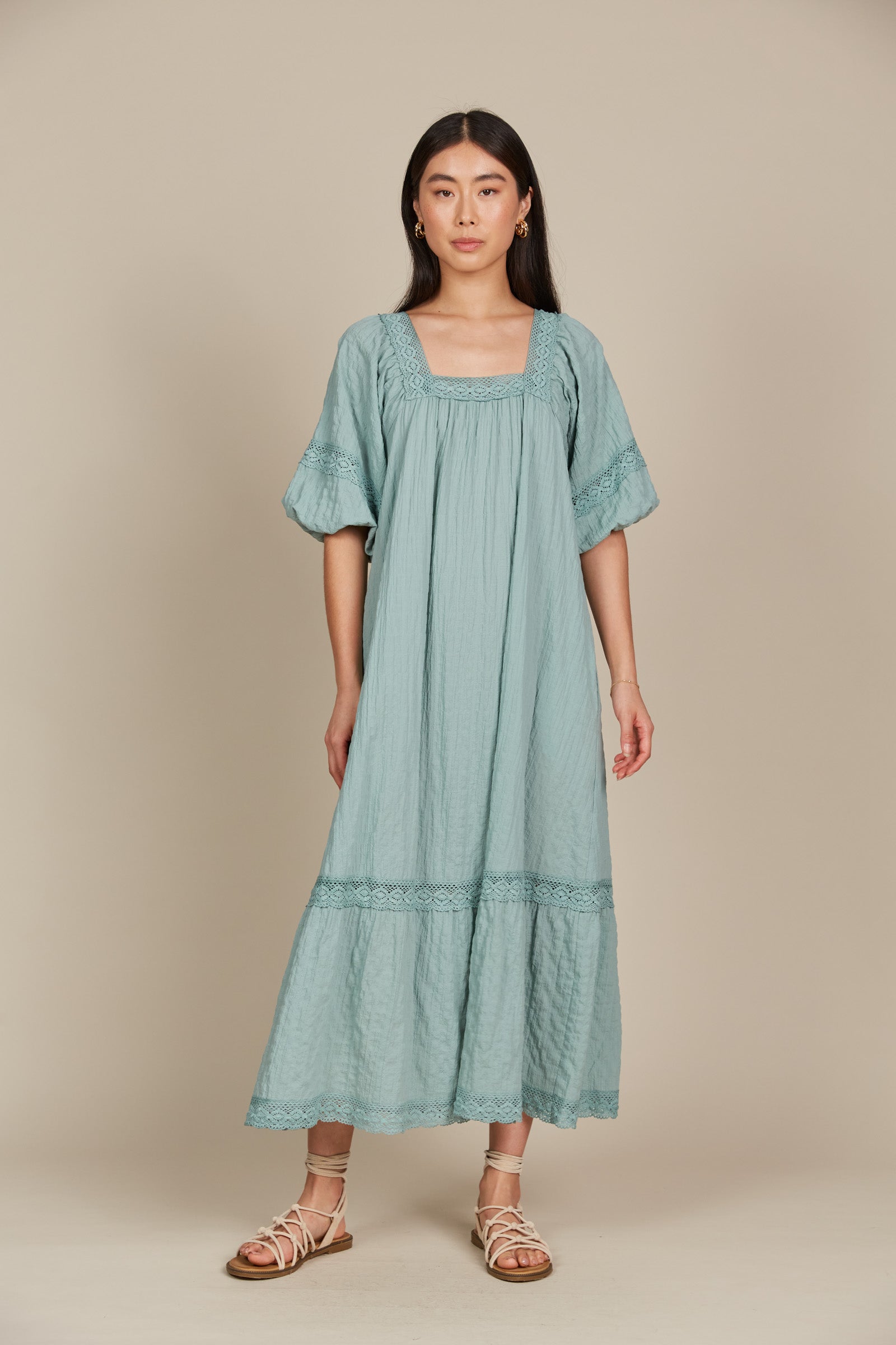 Fleur Maxi - Seafoam - Isle of Mine Clothing - Dress Maxi