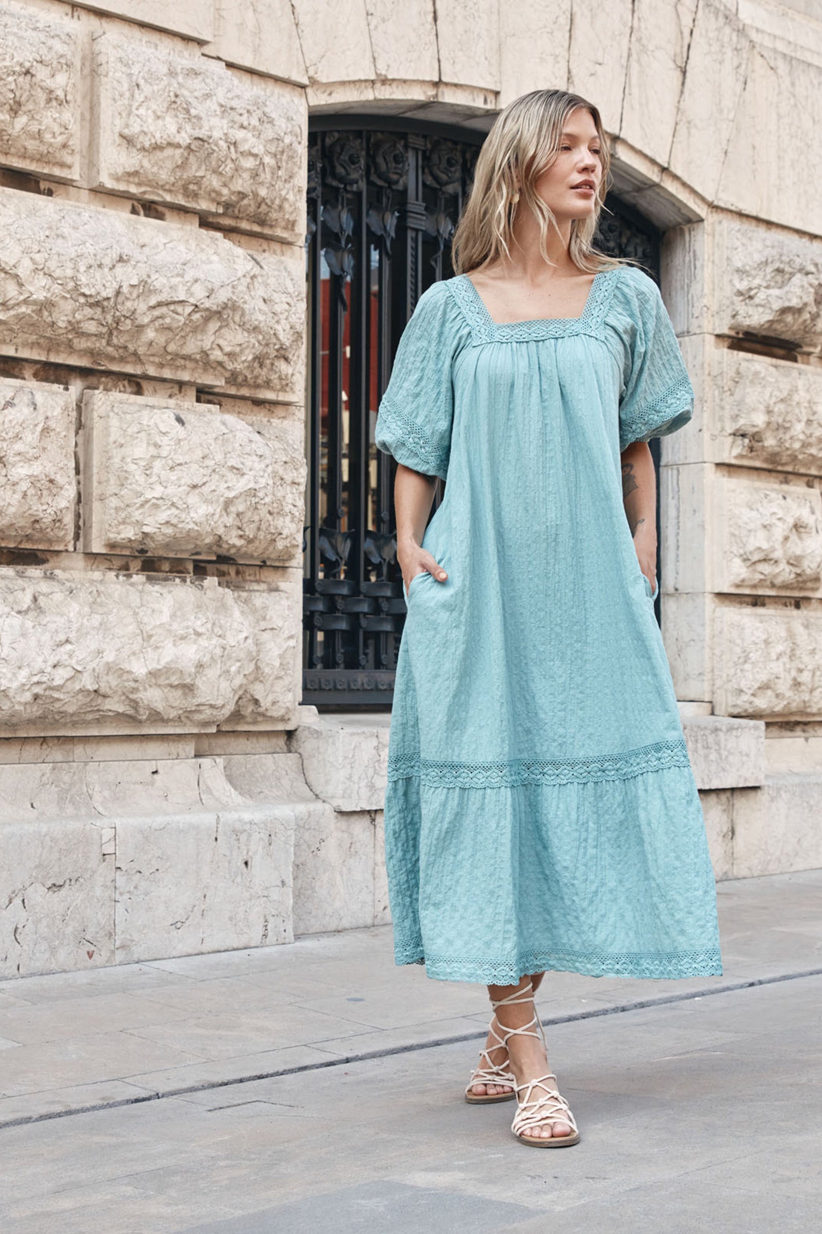 Fleur Maxi - Seafoam - Isle of Mine Clothing - Dress Maxi