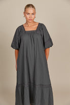 Fleur Maxi - Graphite - Isle of Mine Clothing - Dress Maxi