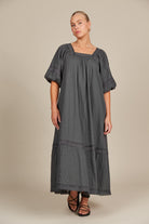 Fleur Maxi - Graphite - Isle of Mine Clothing - Dress Maxi