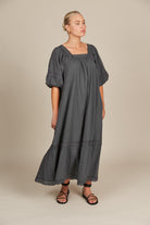 Fleur Maxi - Graphite - Isle of Mine Clothing - Dress Maxi