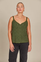 Sylvie Tank - Olive - Isle of Mine Clothing - Knit Top Sleeveless