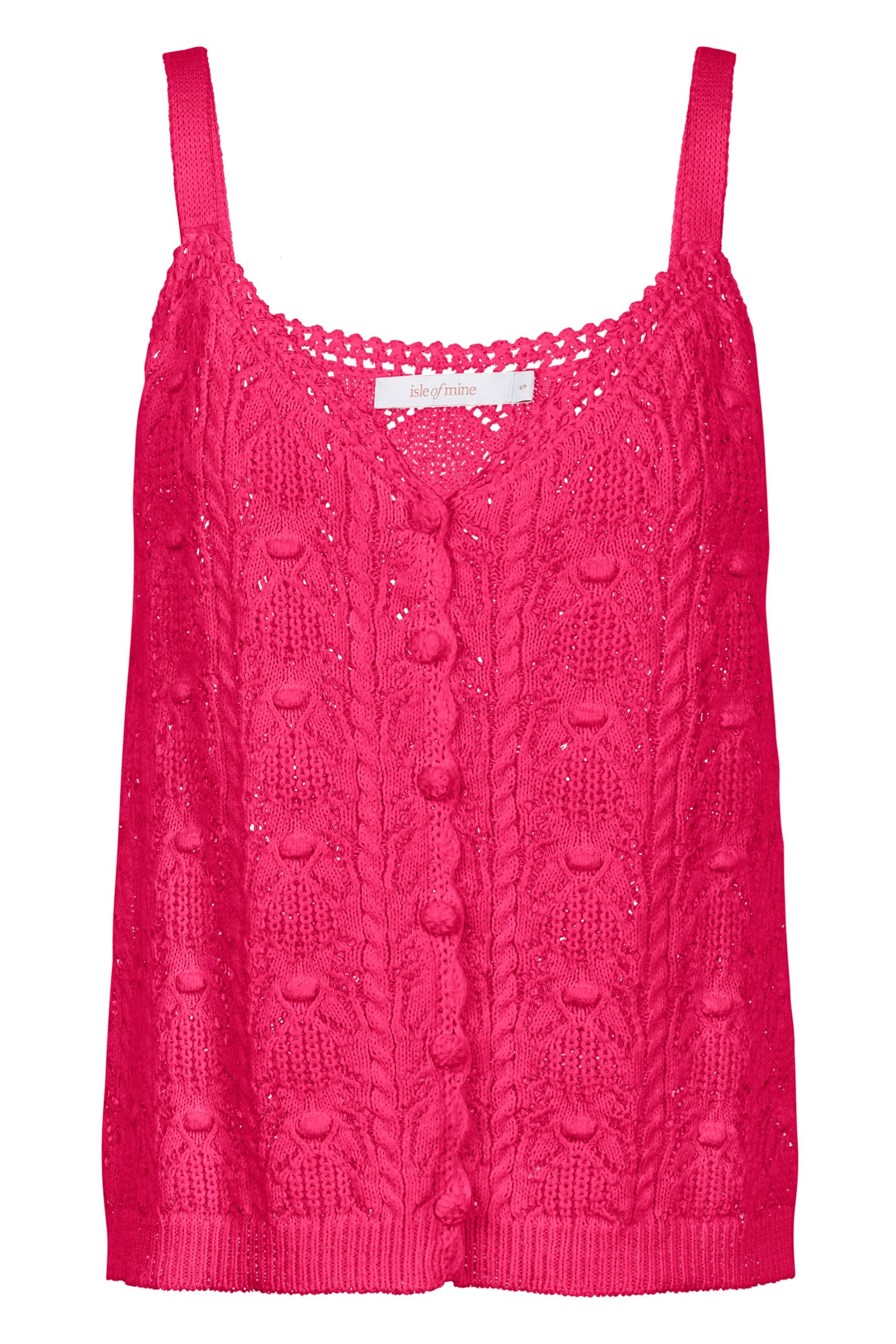 Sylvie Tank - Raspberry - Isle of Mine Clothing - Knit Top Sleeveless