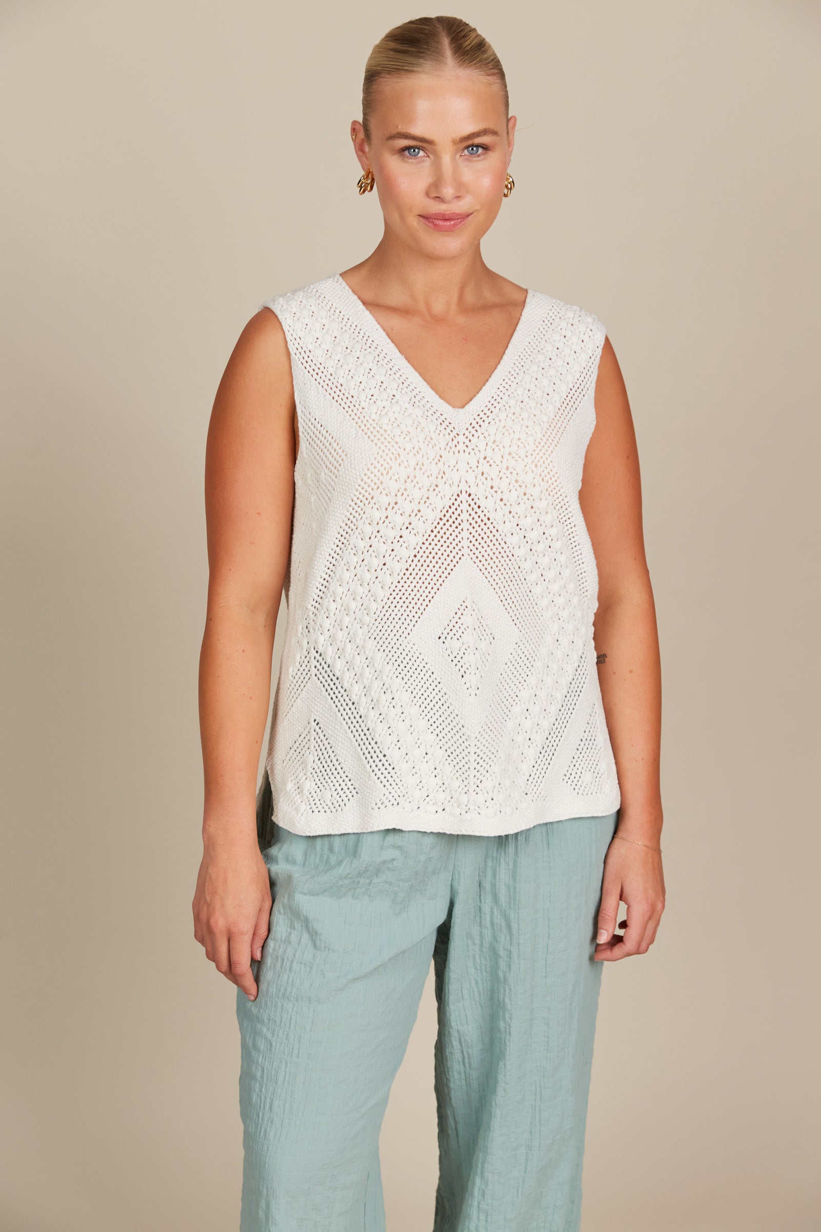 Sylvie Top - Lotus - Isle of Mine Clothing - Knit Top Sleeveless