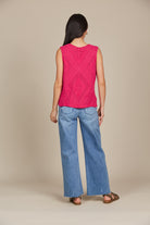 Sylvie Top - Raspberry - Isle of Mine Clothing - Knit Top Sleeveless