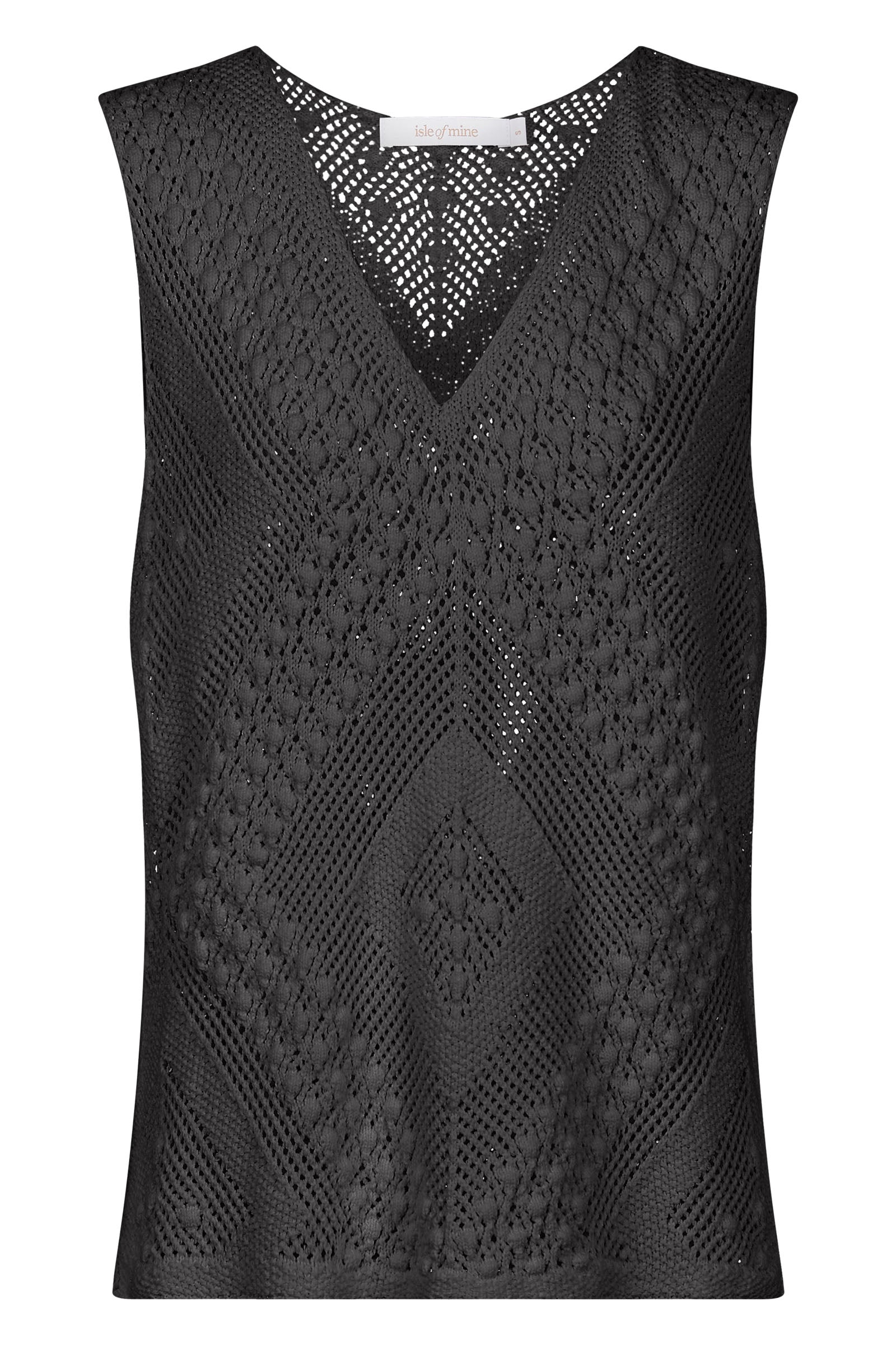 Sylvie Top - Graphite - Isle of Mine Clothing - Knit Top Sleeveless