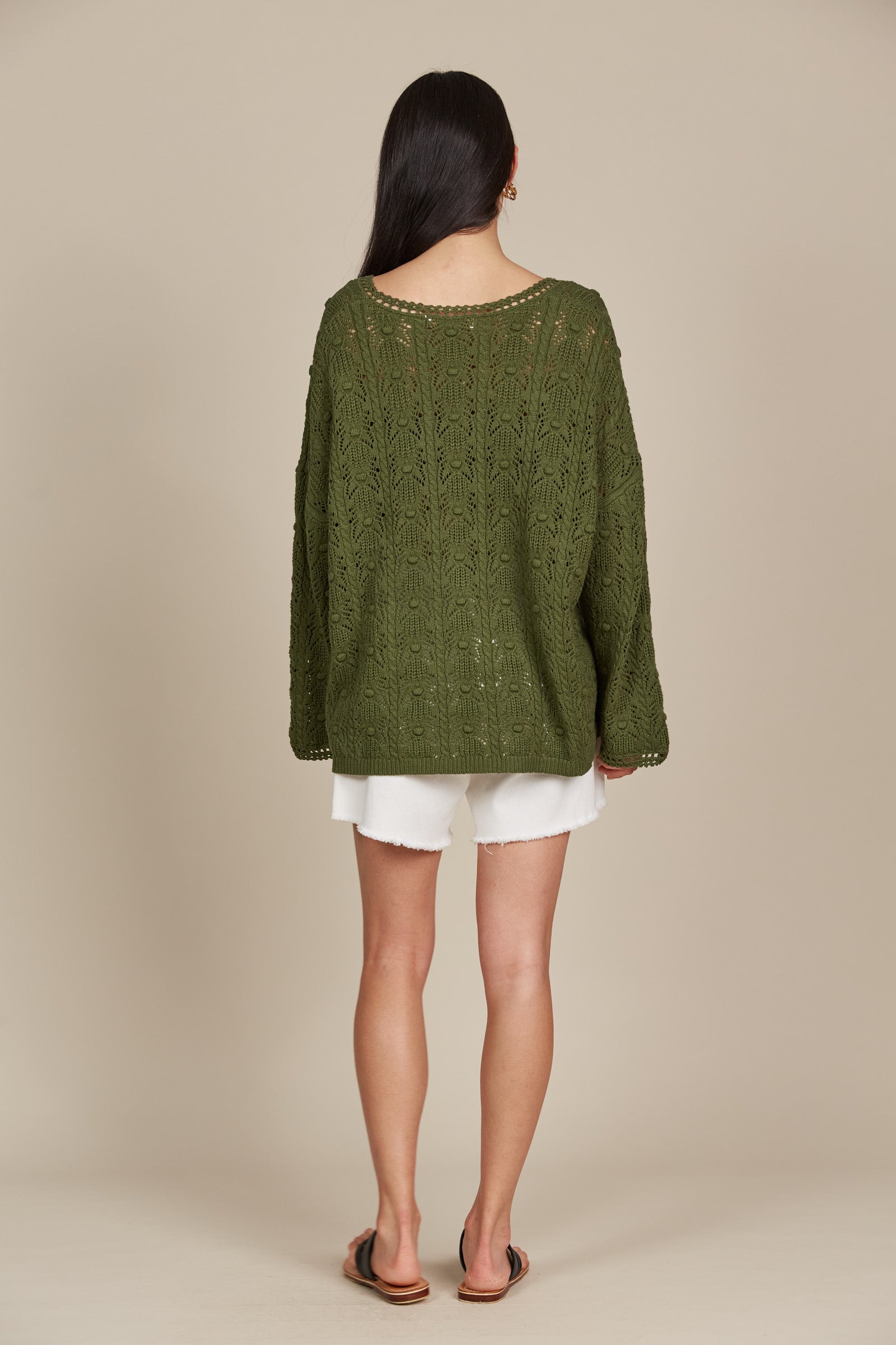 Sylvie Jumper - Olive - Isle of Mine Clothing - Knit Jumper One Size