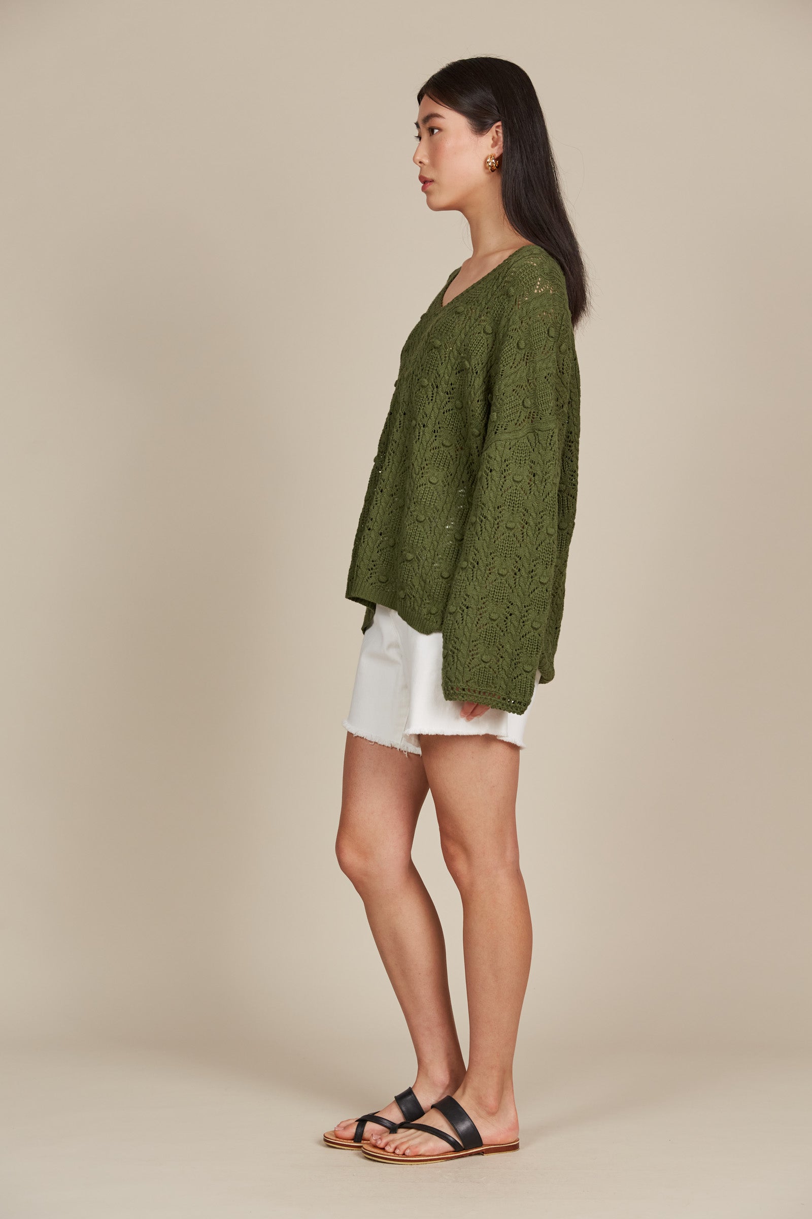 Sylvie Jumper - Olive - Isle of Mine Clothing - Knit Jumper One Size