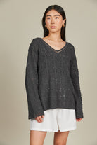 Sylvie Jumper - Graphite - Isle of Mine Clothing - Knit Jumper One Size