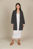 Sylvie Cardigan - Graphite - Isle of Mine Clothing - Knit Cardigan One Size