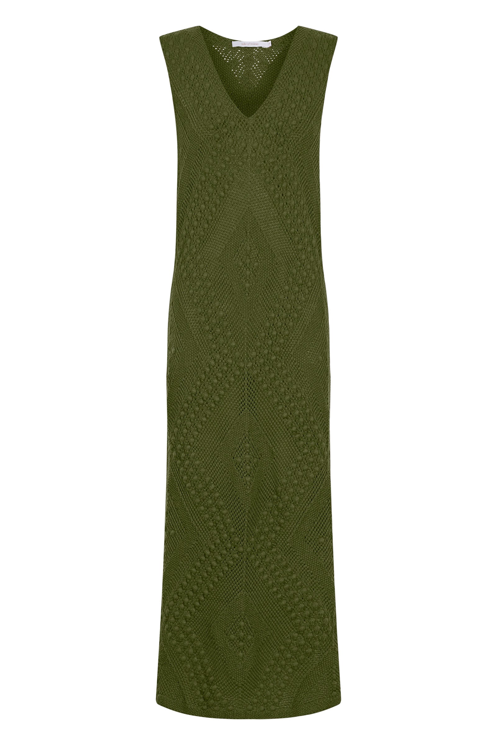 Sylvie Dress - Olive - Isle of Mine Clothing - Knit Dress Long