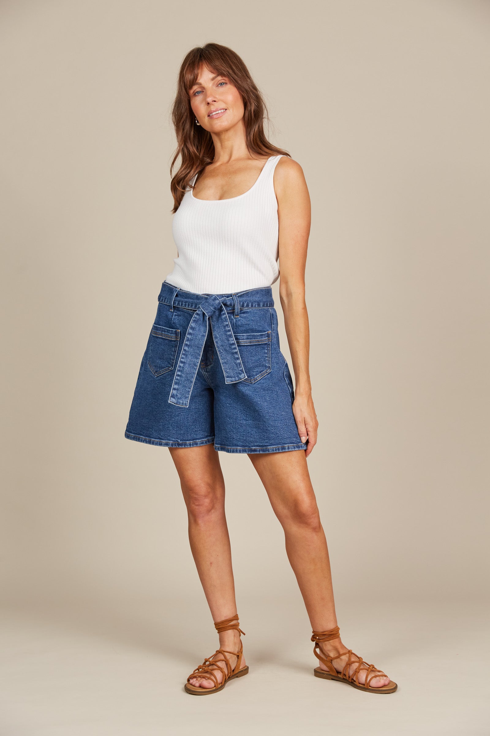 Margot Denim Short - Denim - Isle of Mine Clothing - Denim Short