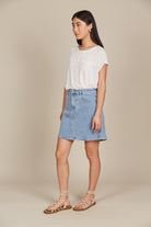 Margot Denim Skirt - Stellar - Isle of Mine Clothing - Denim Skirt