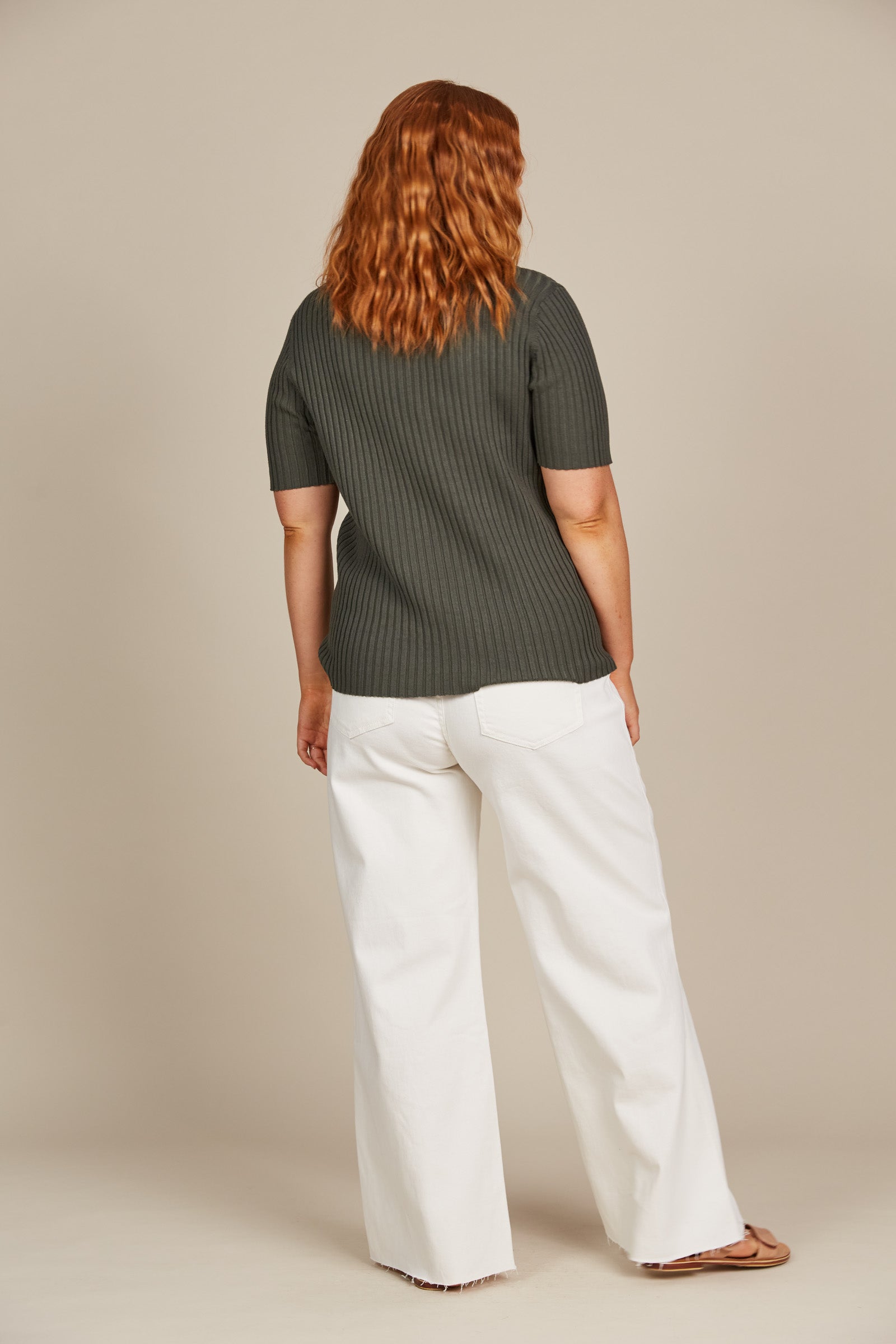 Juliette Top - Olive - Isle of Mine Clothing - Knit Top S/S