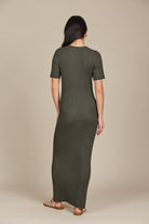 Juliette Maxi - Olive - Isle of Mine Clothing - Knit Dress Long