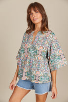 Remi Top - Lotus Fleuron - Isle of Mine Clothing - Top S/S