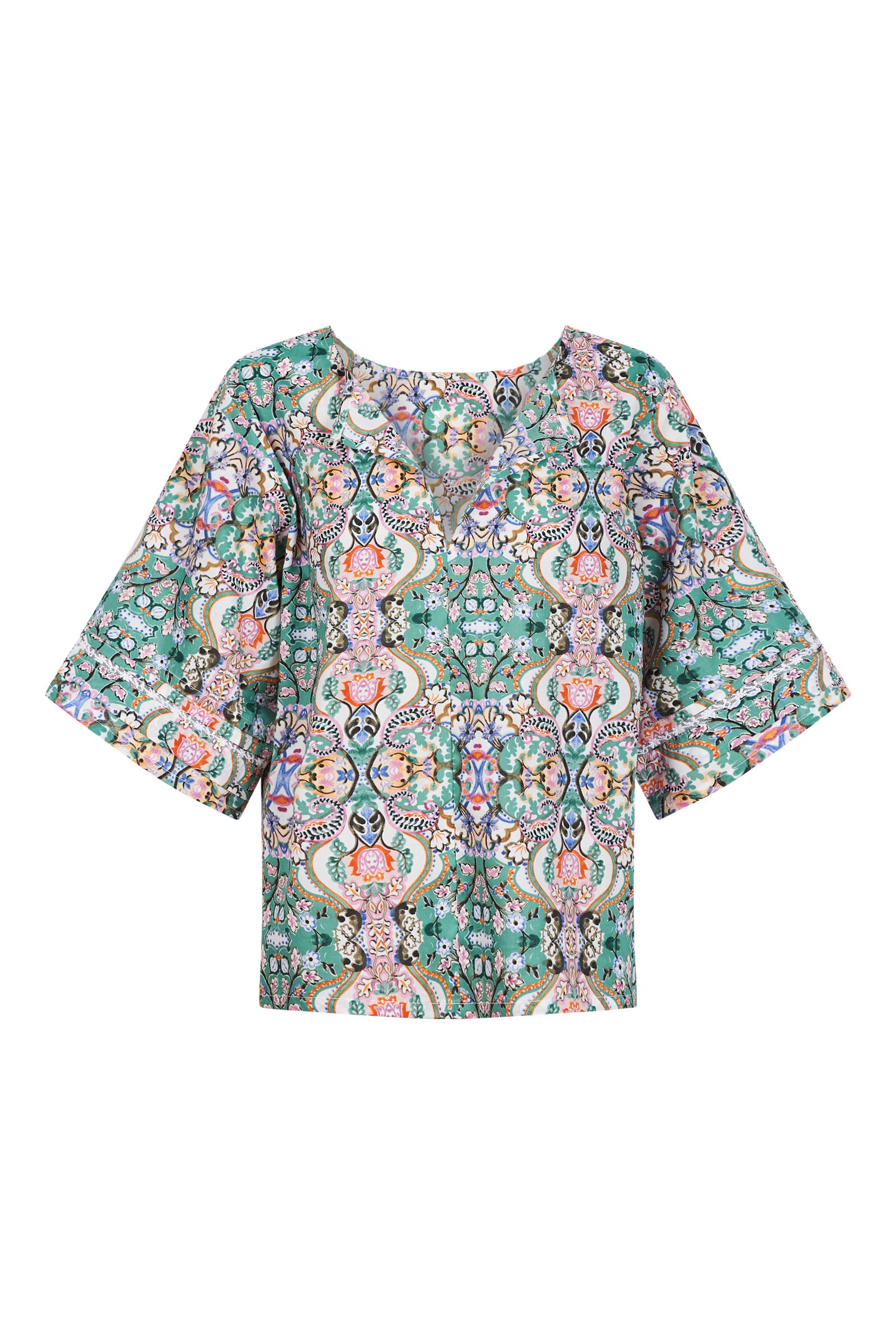 Remi Top - Lotus Fleuron - Isle of Mine Clothing - Top S/S