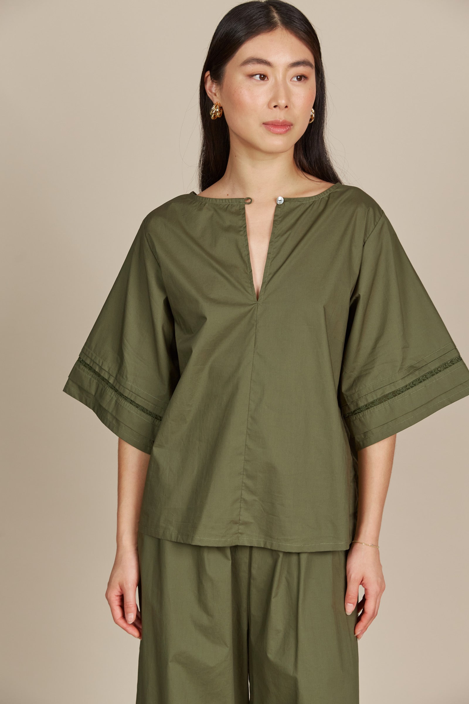 Remi Top - Olive - Isle of Mine Clothing - Top S/S