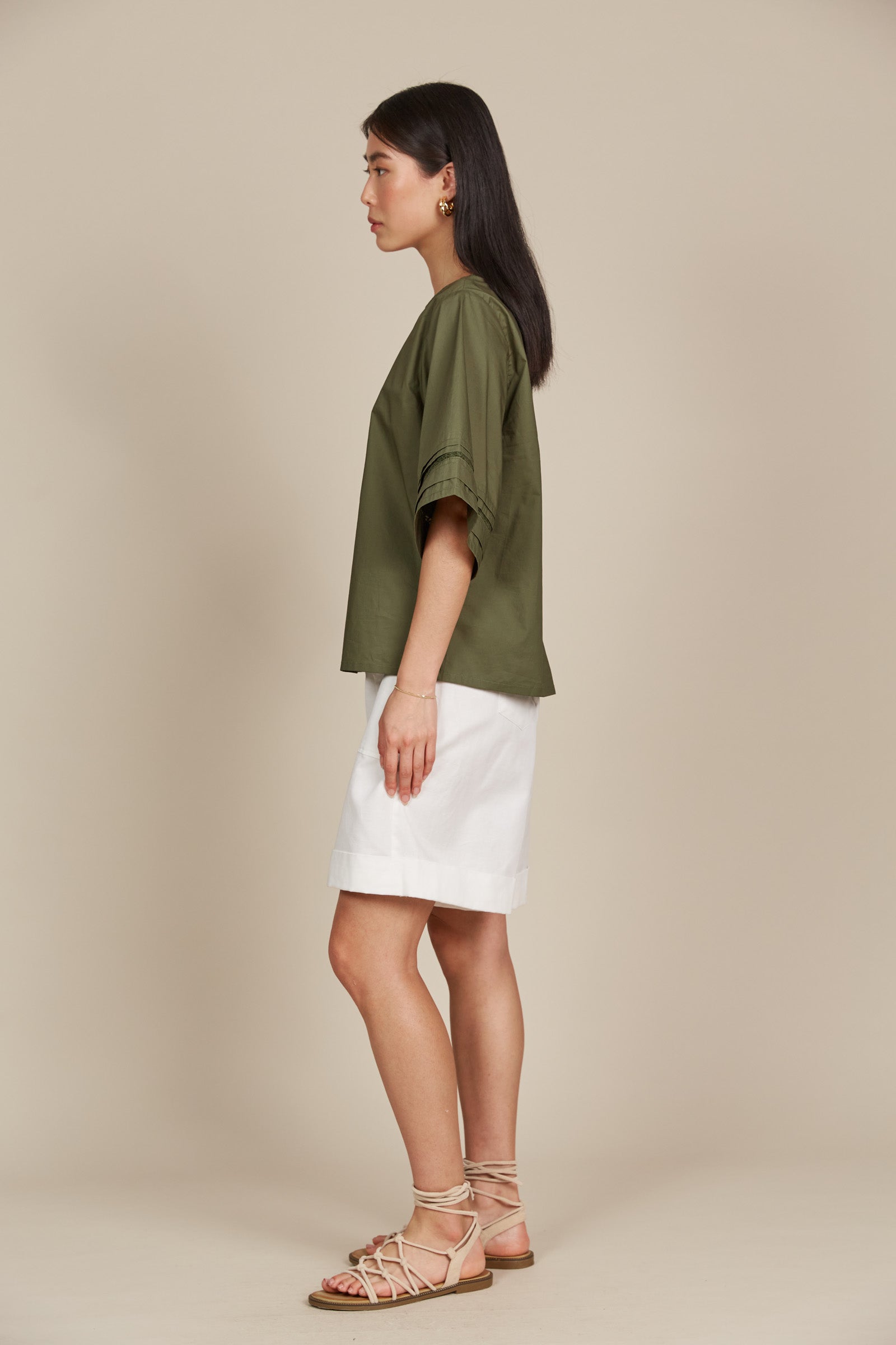 Remi Top - Olive - Isle of Mine Clothing - Top S/S