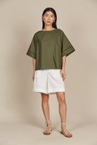 Remi Top - Olive - Isle of Mine Clothing - Top S/S