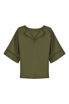 Remi Top - Olive - Isle of Mine Clothing - Top S/S