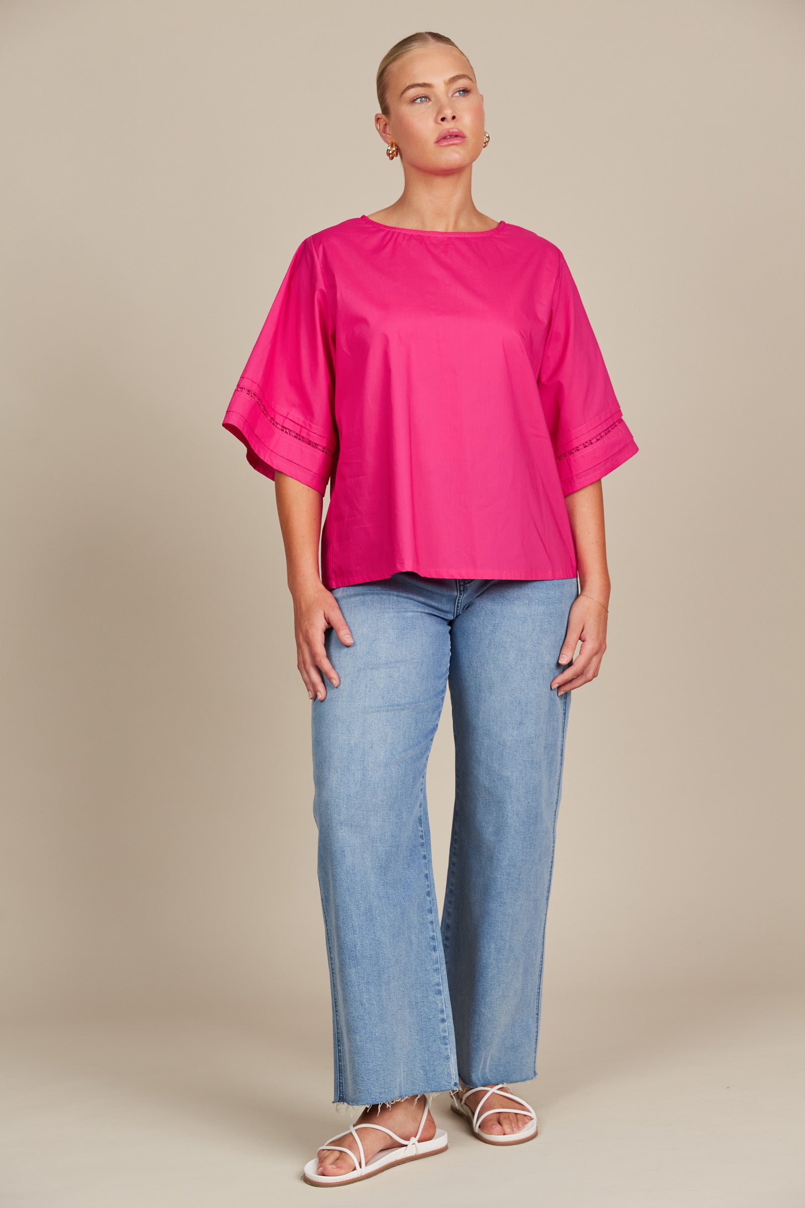 Remi Top - Raspberry - Isle of Mine Clothing - Top S/S