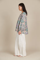 Remi Blouse - Lotus Fleuron - Isle of Mine Clothing - Top L/S