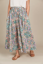 Remi Maxi Skirt - Lotus Fleuron - Isle of Mine Clothing - Skirt Maxi