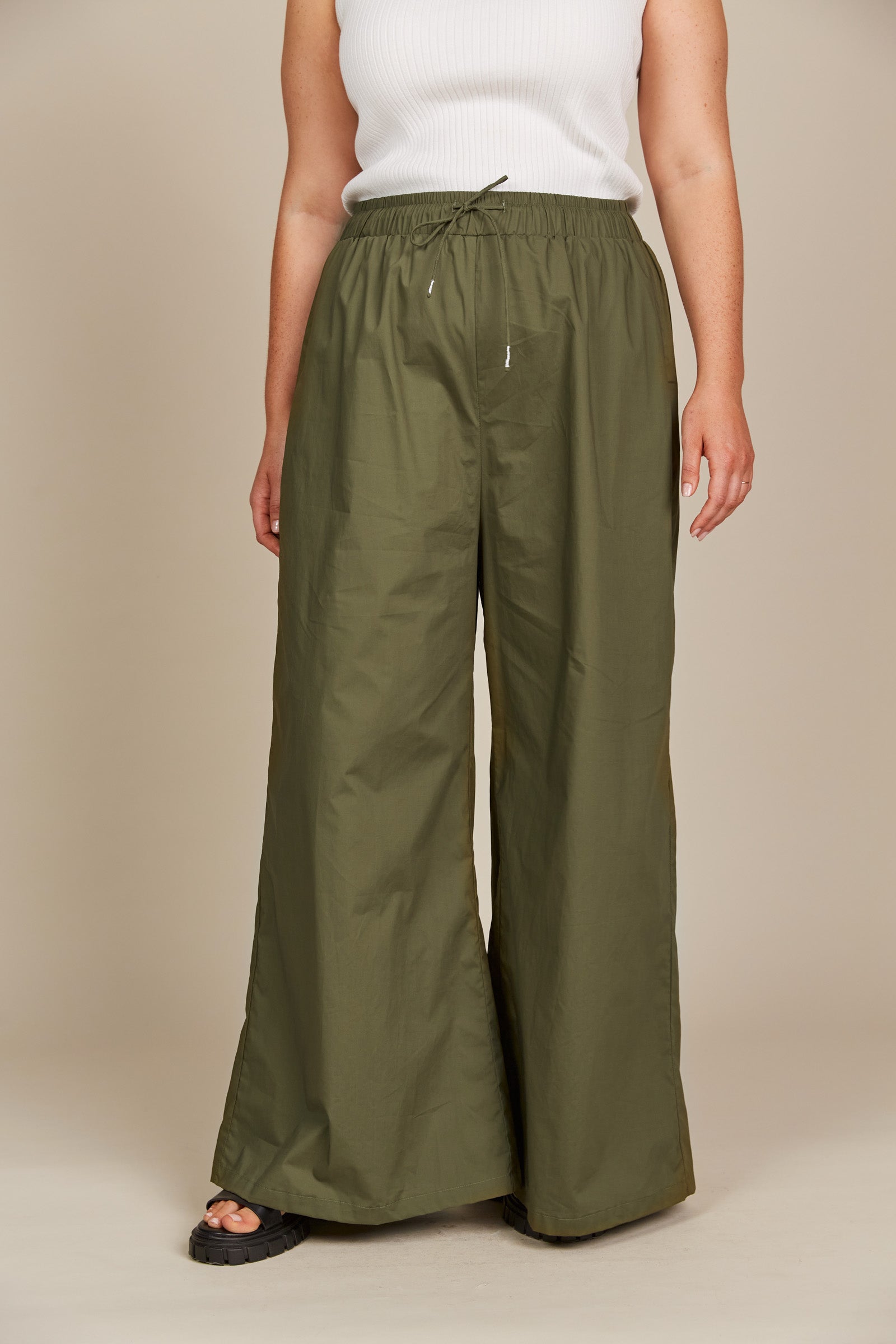 Remi Pant - Olive - Isle of Mine Clothing - Pant Wide