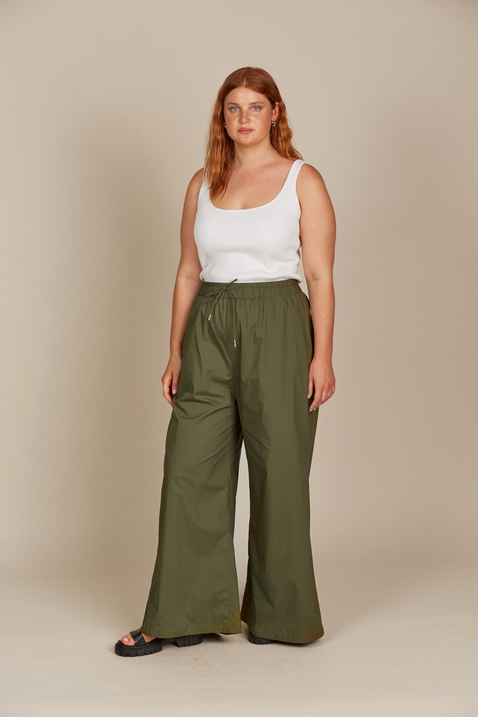 Remi Pant - Olive - Isle of Mine Clothing - Pant Wide