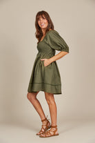 Remi Mini Dress - Olive - Isle of Mine Clothing - Dress Mini