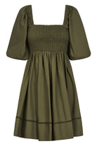 Remi Mini Dress - Olive - Isle of Mine Clothing - Dress Mini