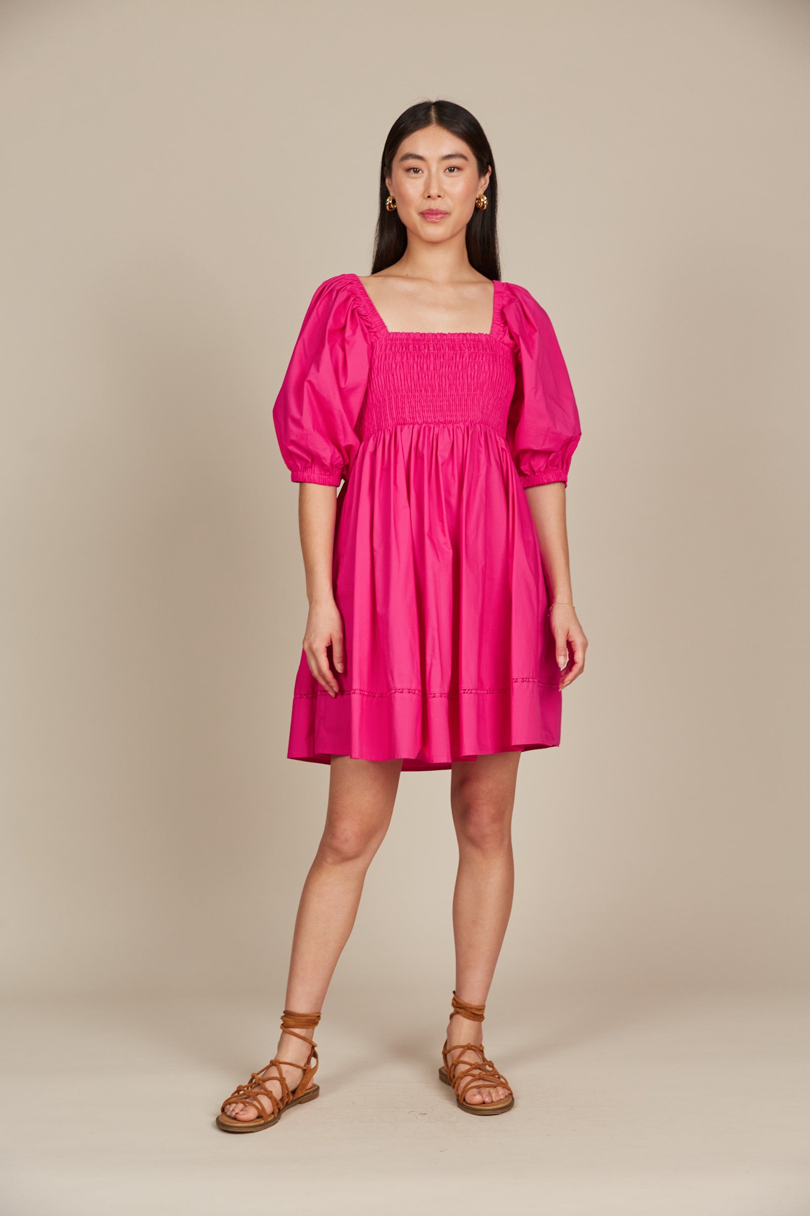 Remi Mini Dress - Raspberry - Isle of Mine Clothing - Dress Mini