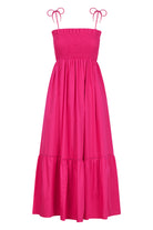 Remi Shirred Maxi - Raspberry - Isle of Mine Clothing - Dress Strappy Maxi