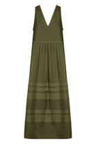 Remi Tank Dress - Olive - Isle of Mine Clothing - Dress Strappy Maxi