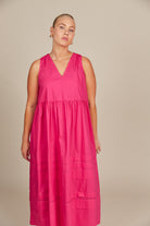 Remi Tank Dress - Raspberry - Isle of Mine Clothing - Dress Strappy Maxi