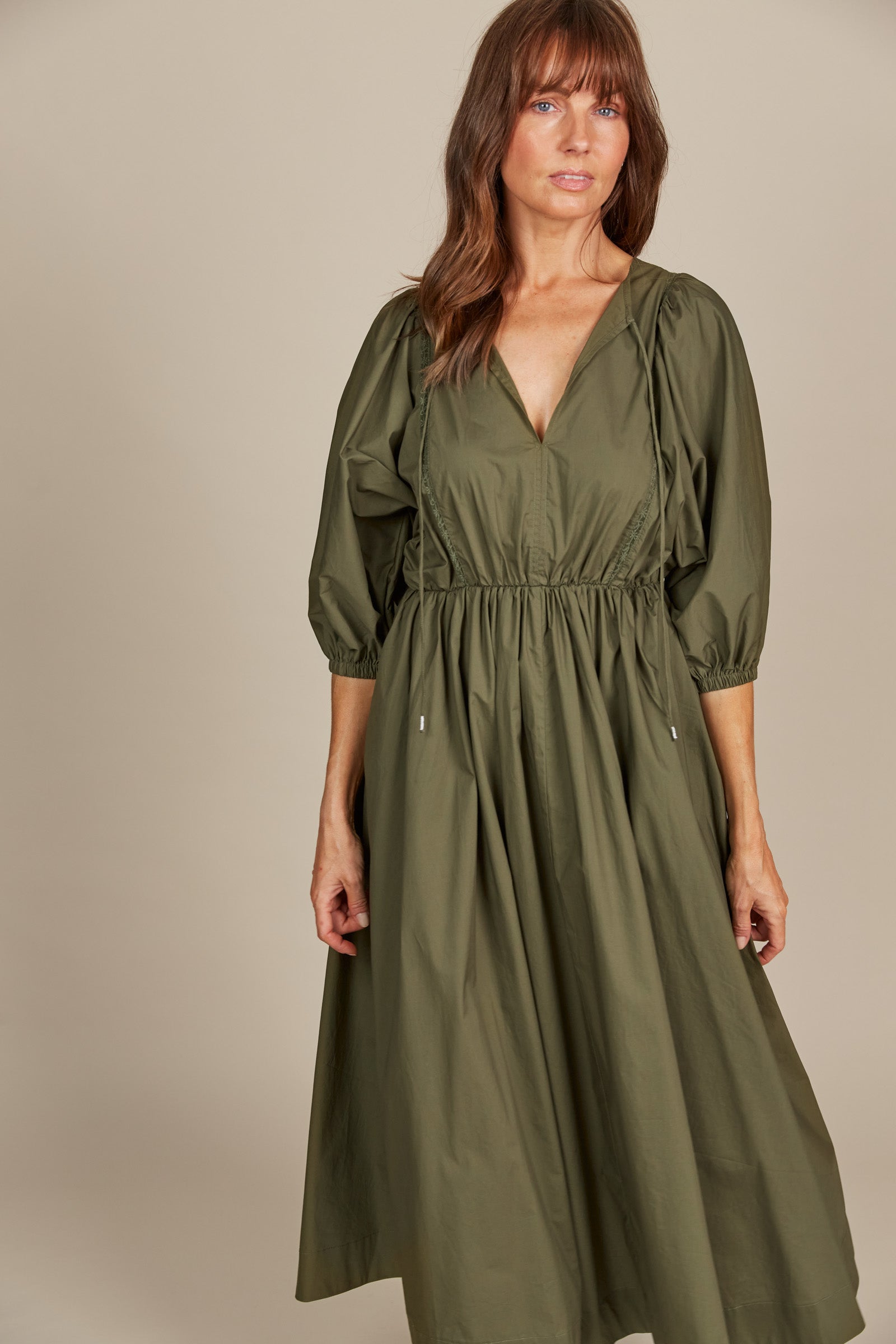 Remi Maxi - Olive - Isle of Mine Clothing - Dress Mid