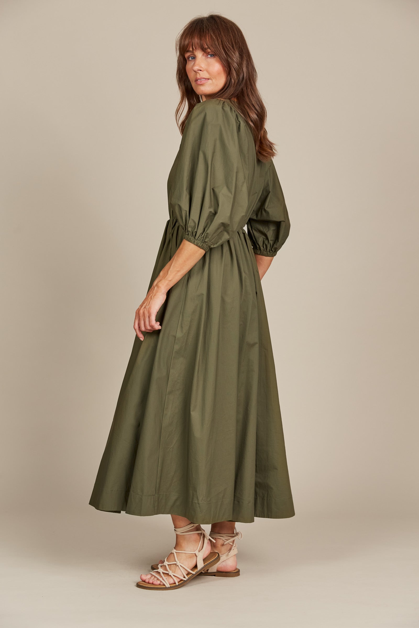 Remi Maxi - Olive - Isle of Mine Clothing - Dress Mid