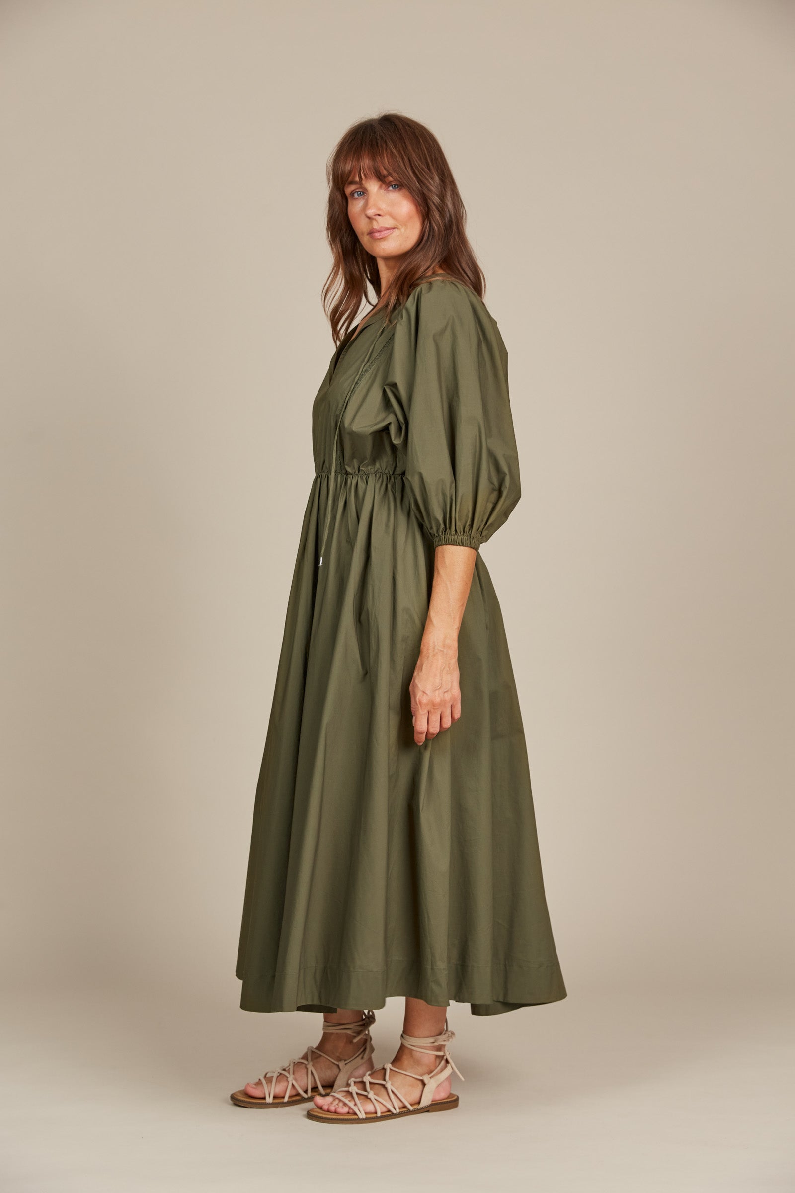 Remi Maxi - Olive - Isle of Mine Clothing - Dress Mid