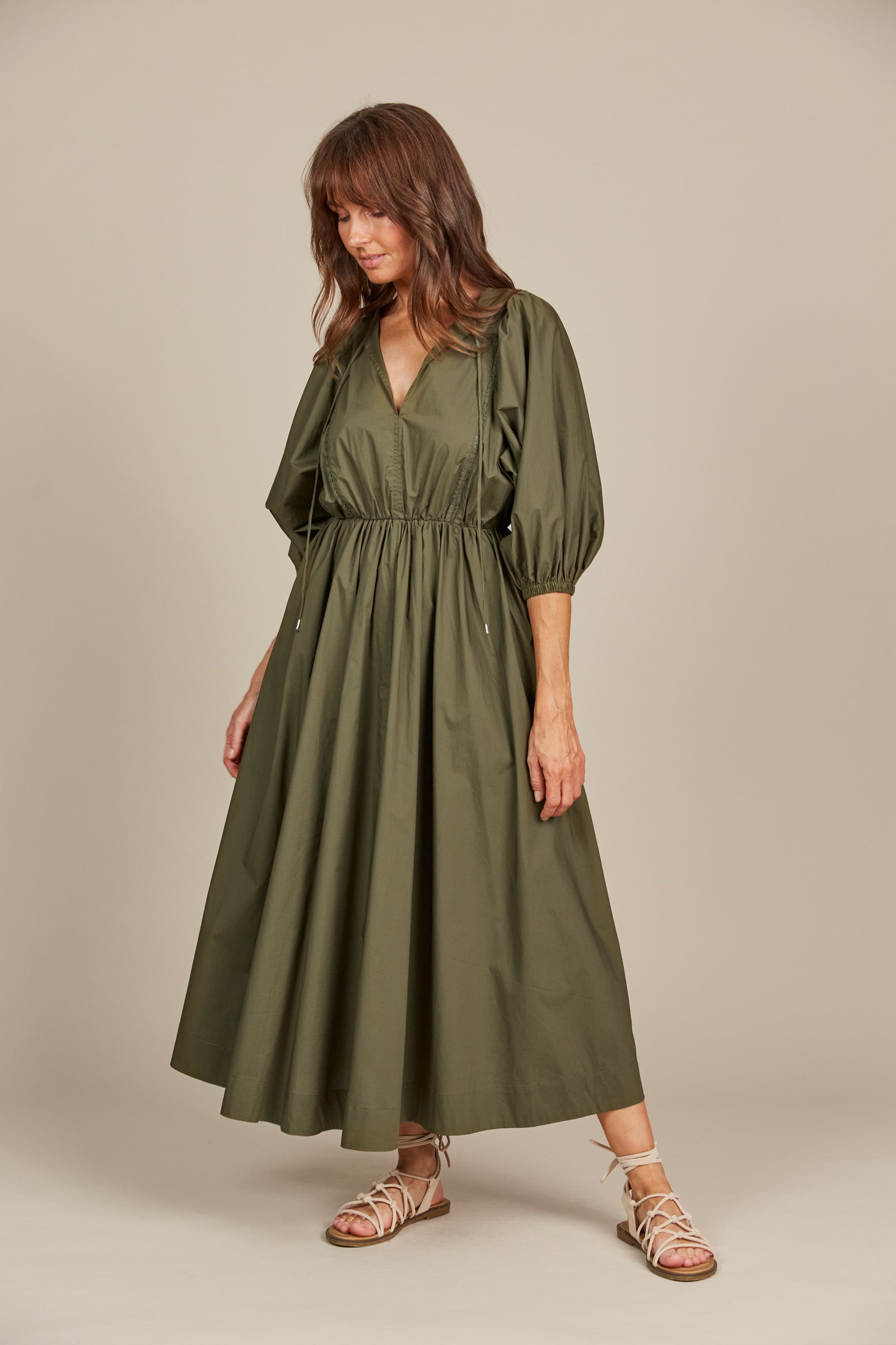 Remi Maxi - Olive - Isle of Mine Clothing - Dress Mid